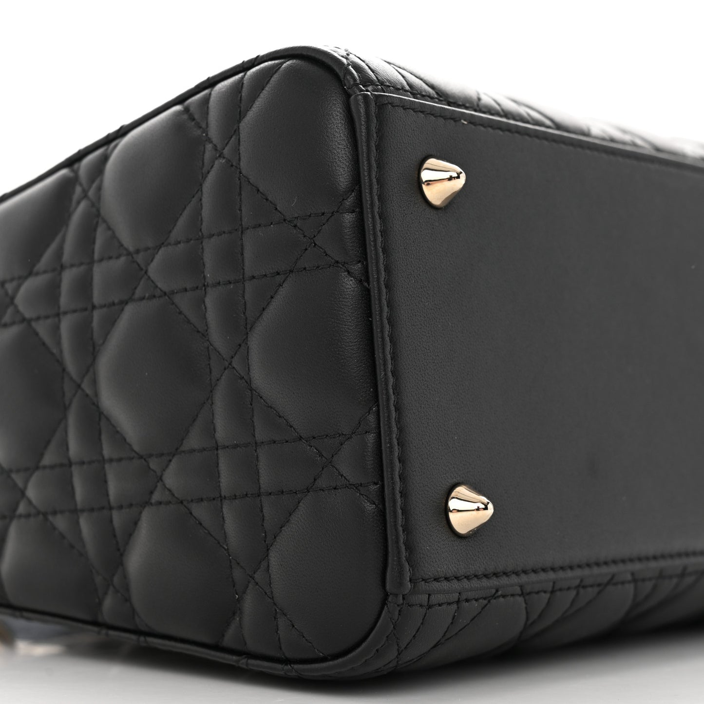 Lambskin Cannage Medium Lady Dior Black