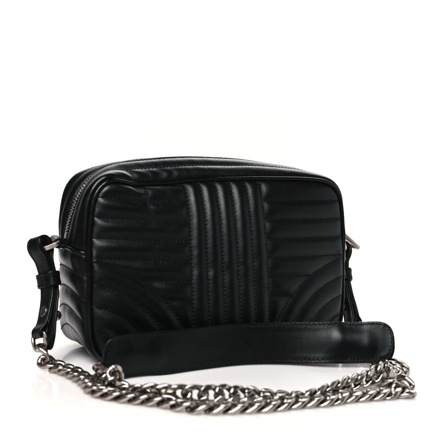 Soft Calfskin Diagramme Camera Bag Black