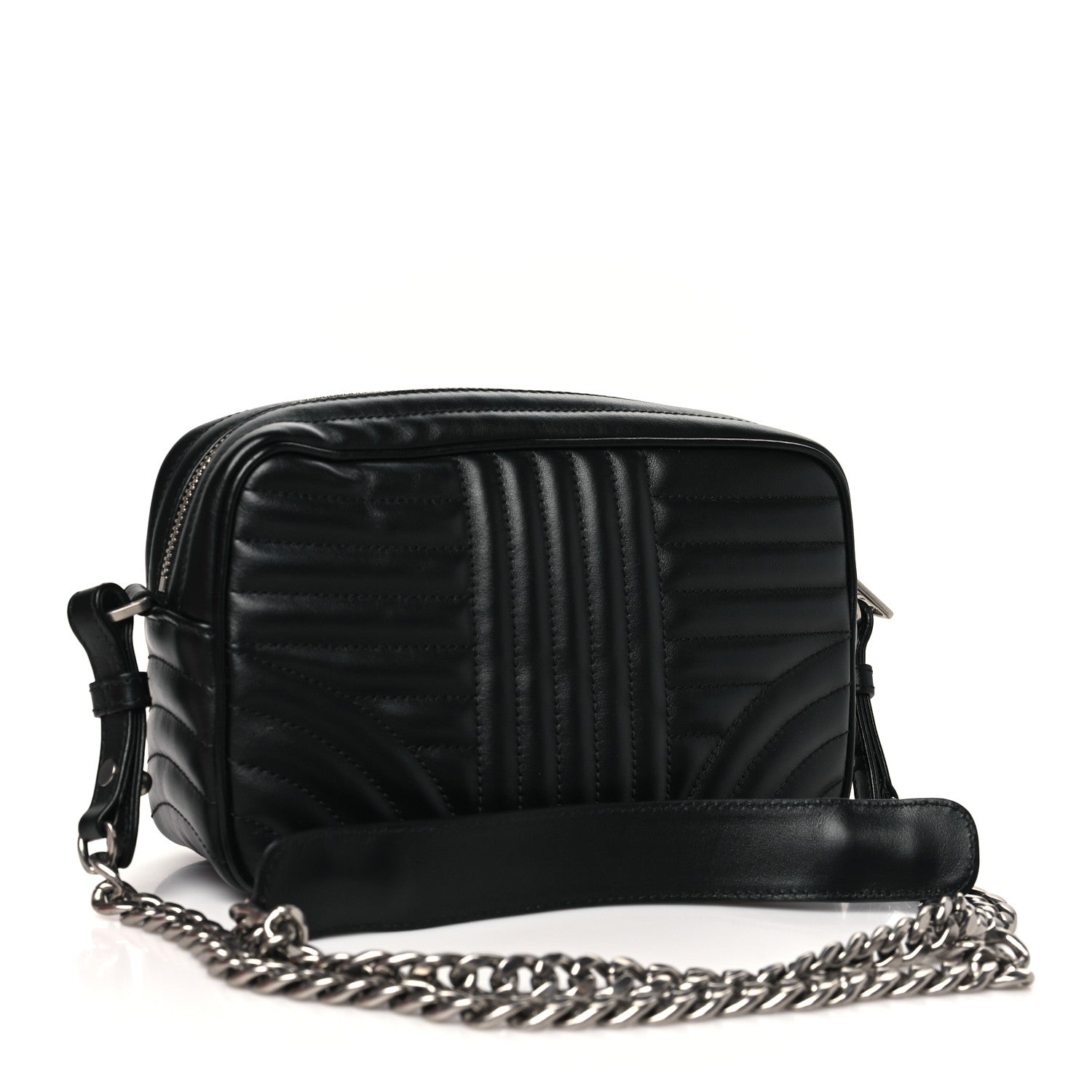 Prada Soft Calfskin Diagramme Camera Bag Black 2 of 8