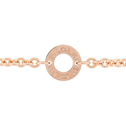 Bulgari 18K Rose Gold Ceramic B.Zero1 Open Legends Pendant Necklace White 4 of 4