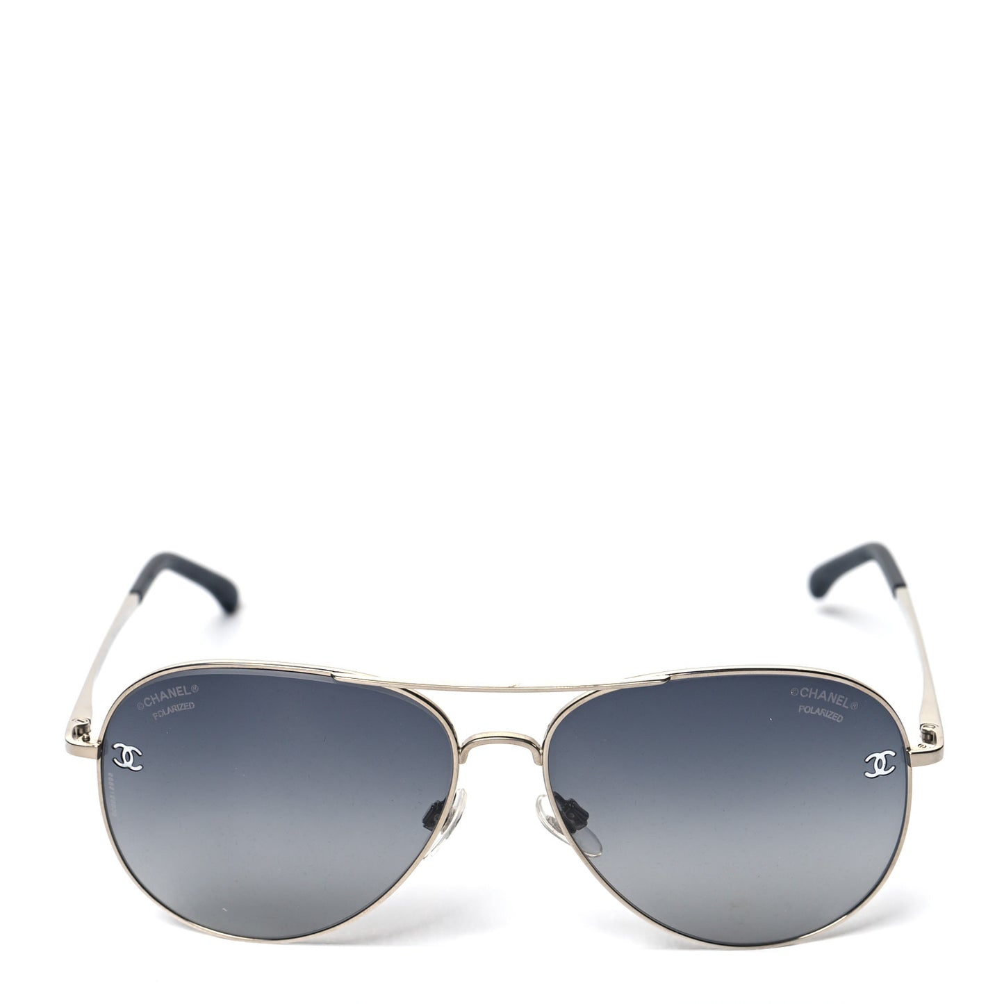 Metal Polarized Aviator CC Sunglasses 4189-T-Q Gold