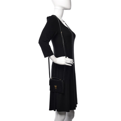 Saint Laurent Calfskin Mini High School Satchel Black 2 of 9