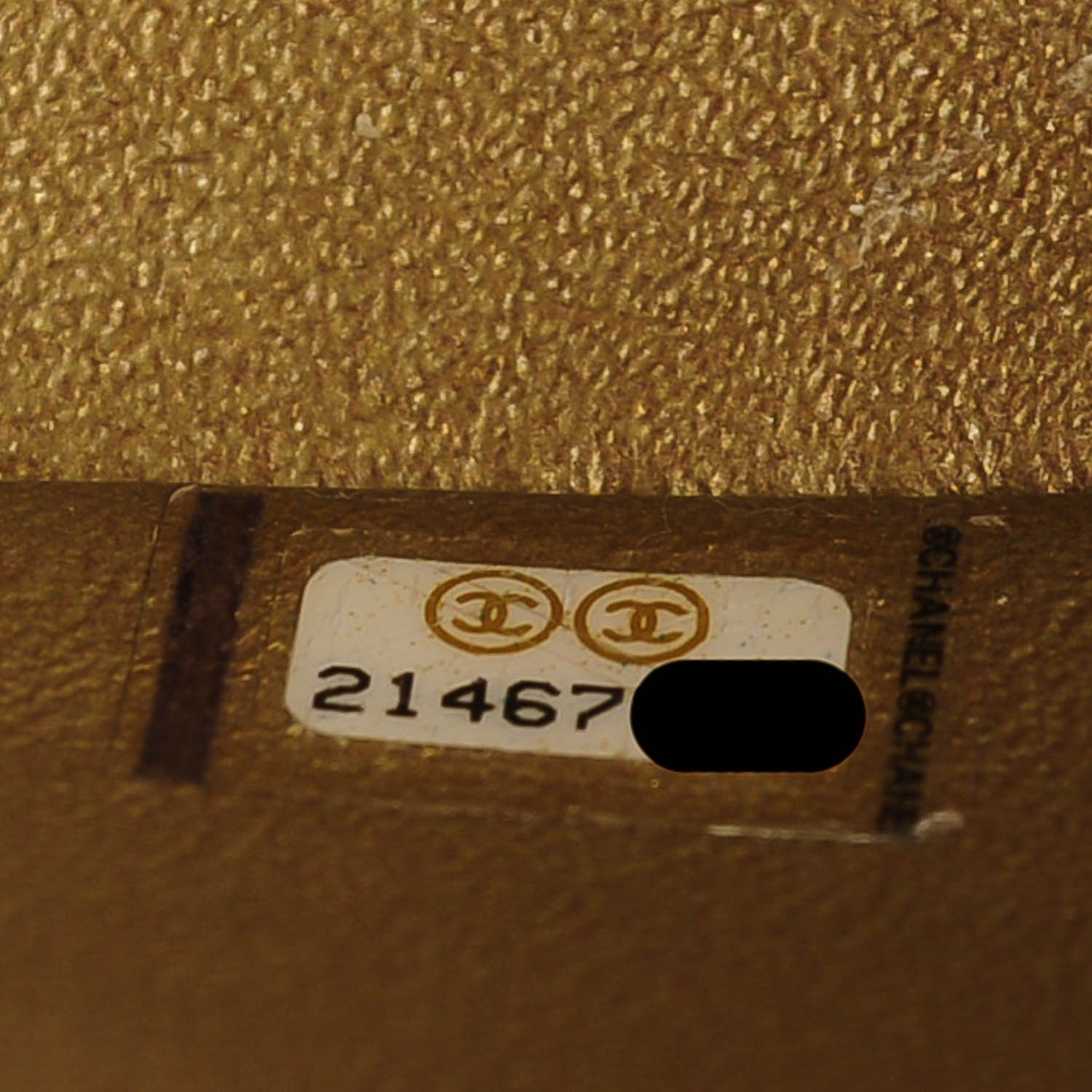 Chanel Pearly Caviar Quilted Mini Rectangular Flap Gold 8 of 8