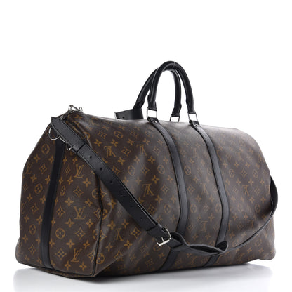 Louis Vuitton Monogram Macassar Keepall Bandouliere 55 3 of 8