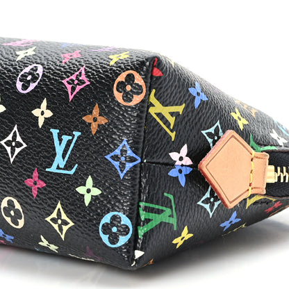 Louis Vuitton Monogram Multicolor Cosmetic Pouch Black Grenade 8 of 9
