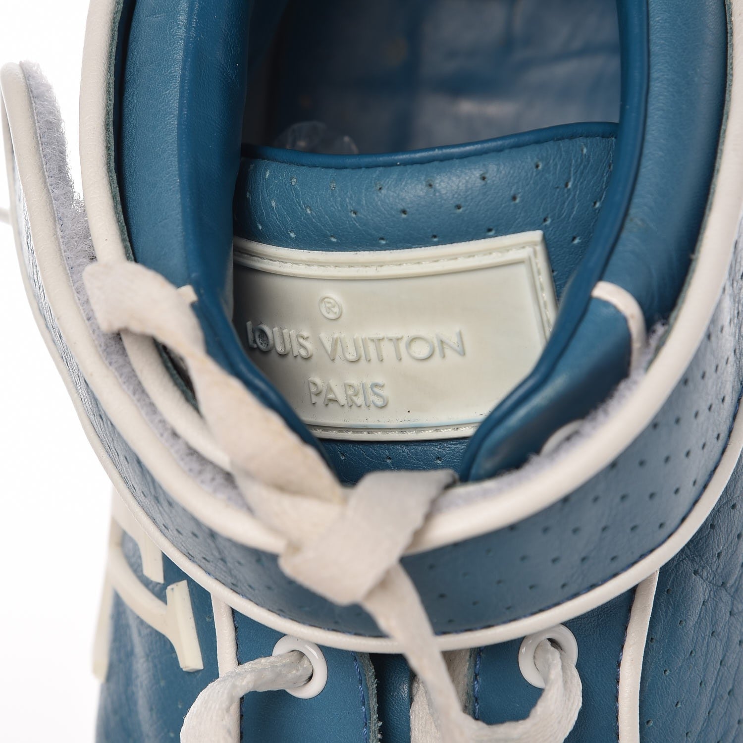 Louis Vuitton Calfskin Perforated Acapulco Sneakers 8 Blue 14 of 19