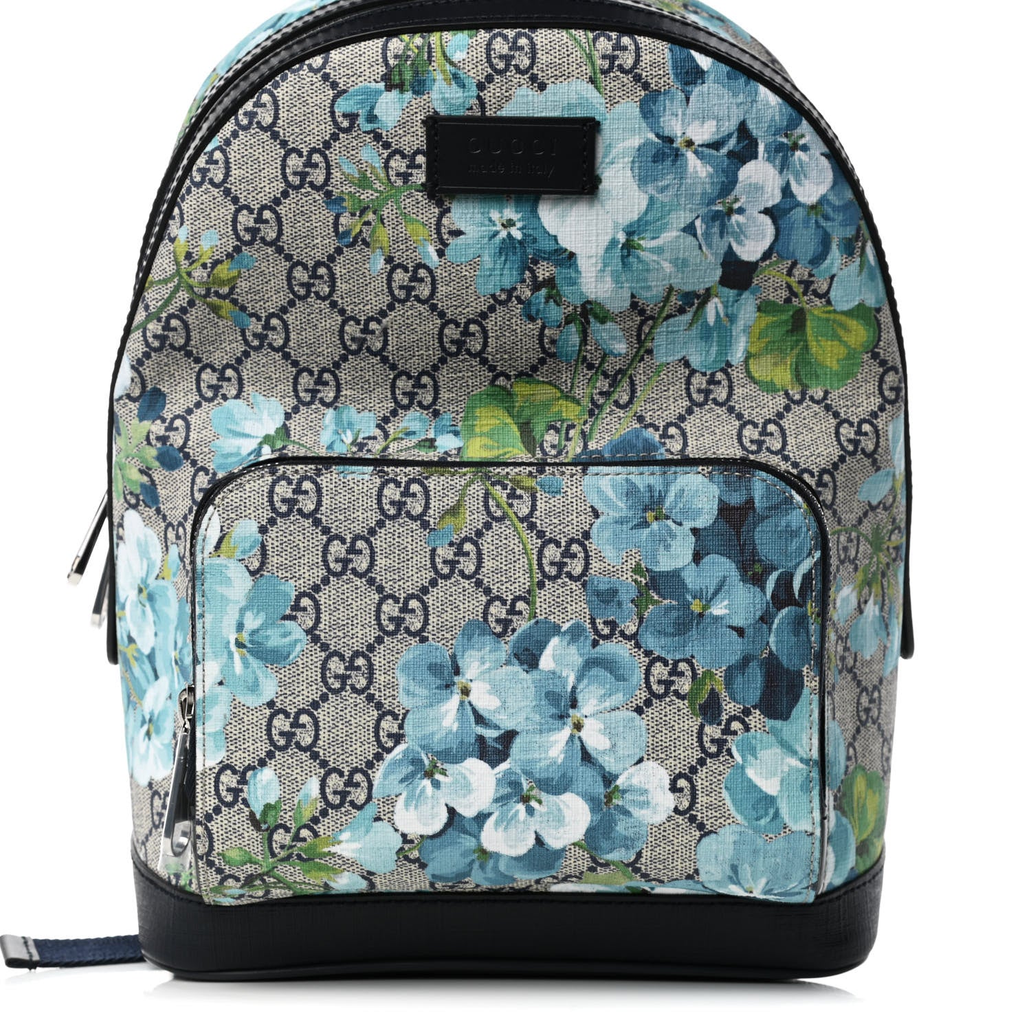 Gucci GG Supreme Monogram Blooms Small Day Backpack Blue 14 of 23
