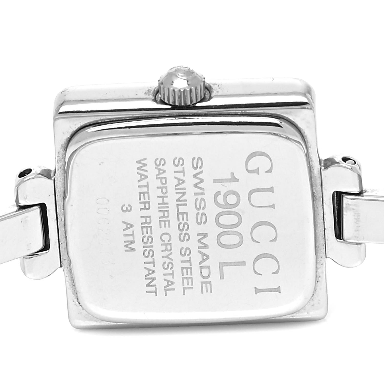 Gucci Stainless Steel 19mm 1900L Quartz Watch Black 4 of 4