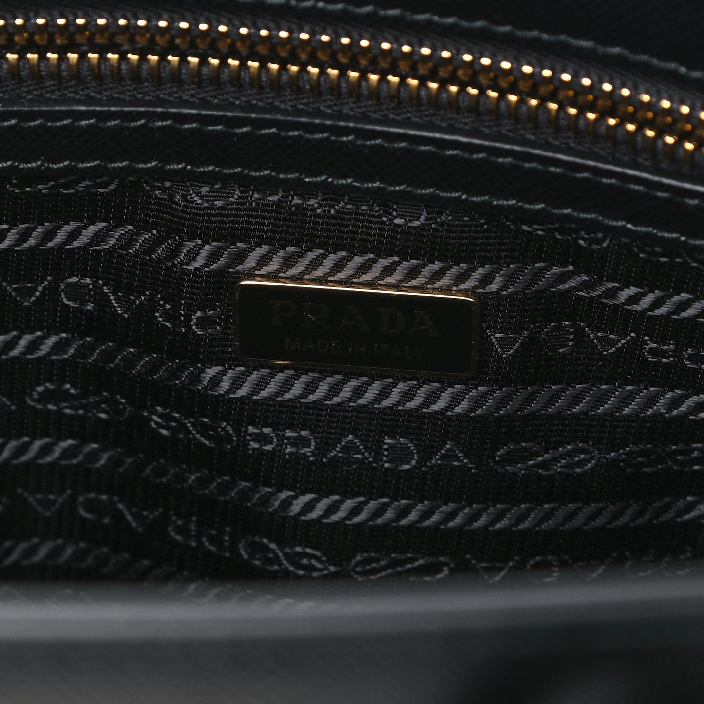 Saffiano Lux Micro Galleria Shoulder Bag Black
