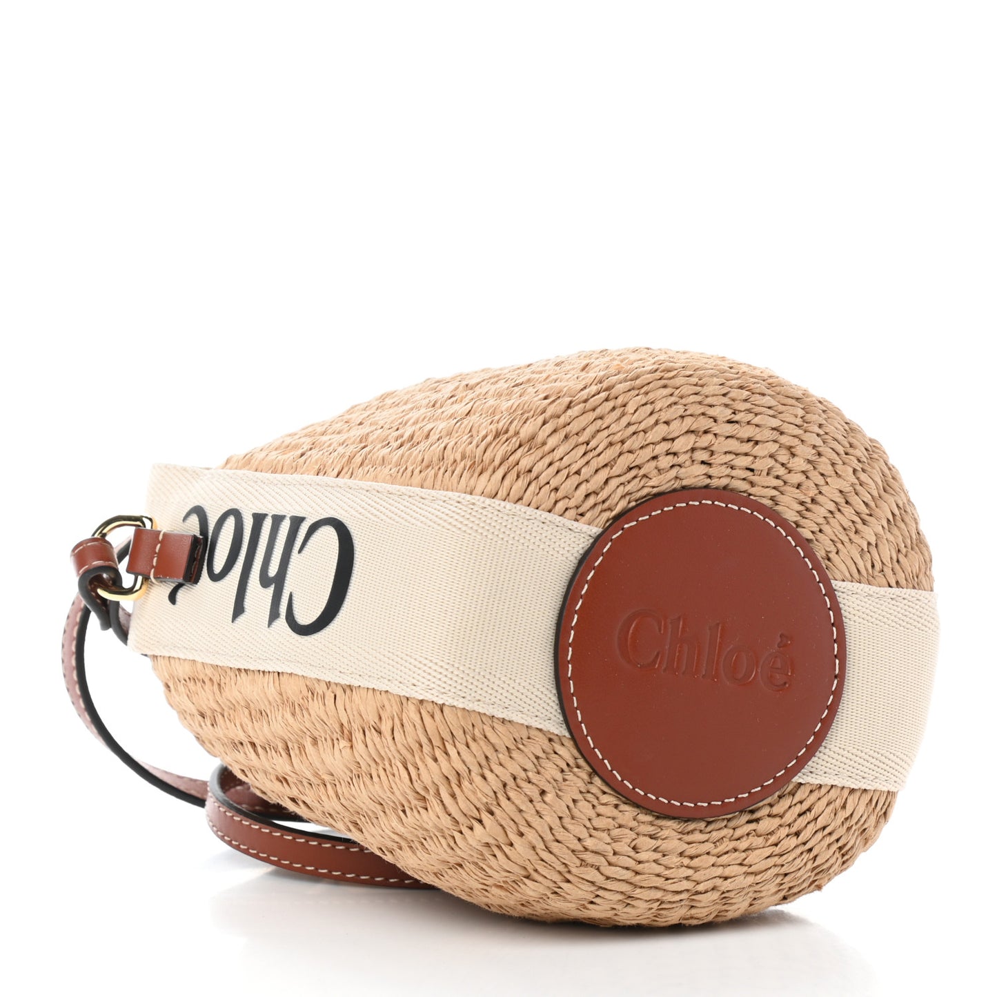 Natural Woven Fiber Small Woody Basket