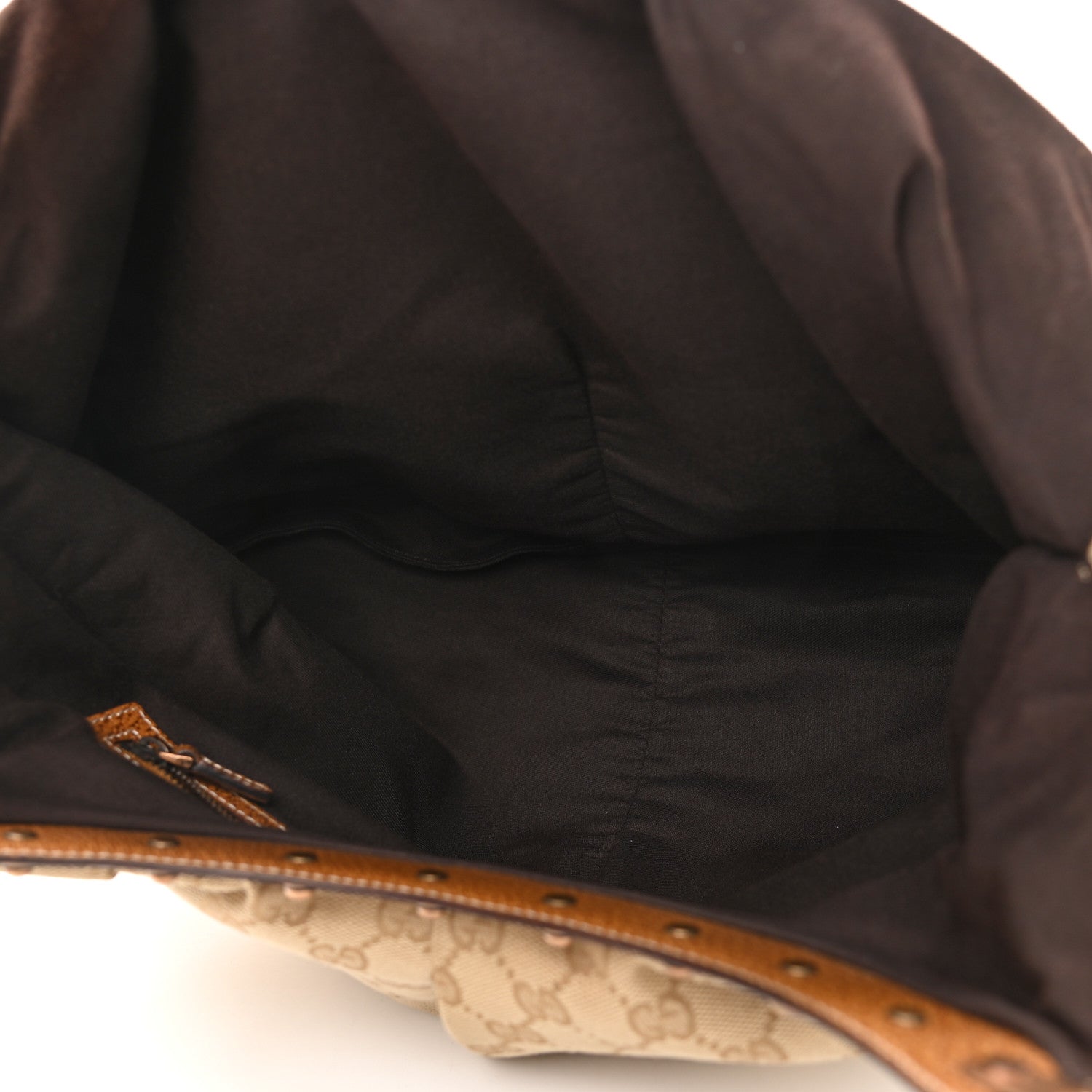 Gucci Monogram Bamboo Handle Bag Brown 4 of 9