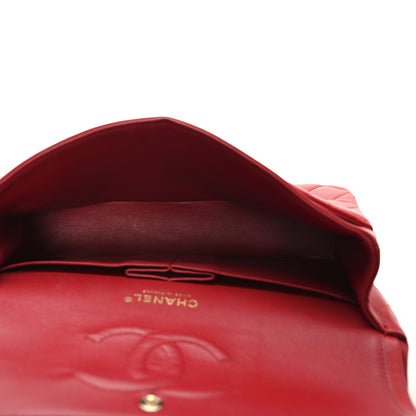 Chanel Lambskin Quilted Medium Double Flap Red 8 of 37