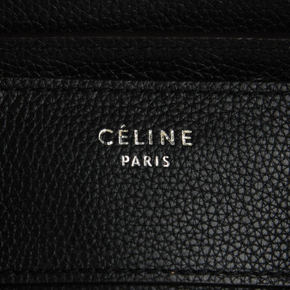 Celine Drummed Calfskin Mini Luggage Black 8 of 8