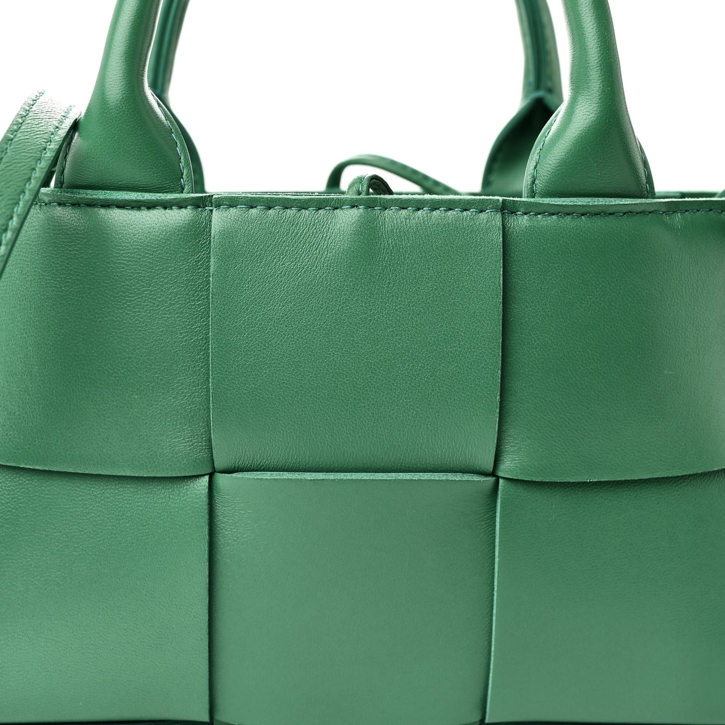 Nappa Maxi Intreccio Mini Arco Tote Green