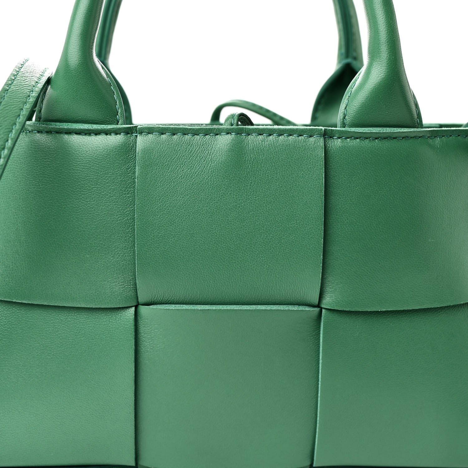 Bottega Veneta Nappa Maxi Intreccio Mini Arco Tote Green 8 of 11