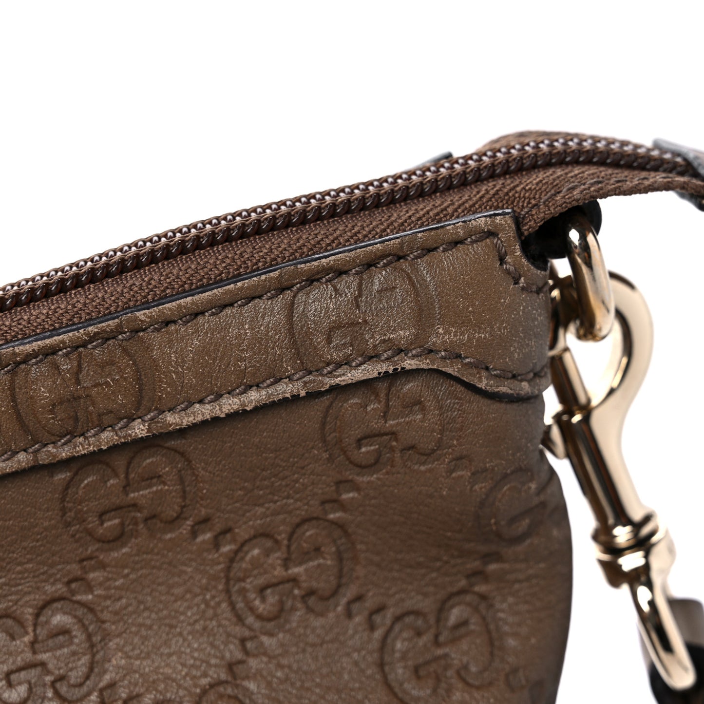 Guccissima Bamboo Top Handle Tote Brown