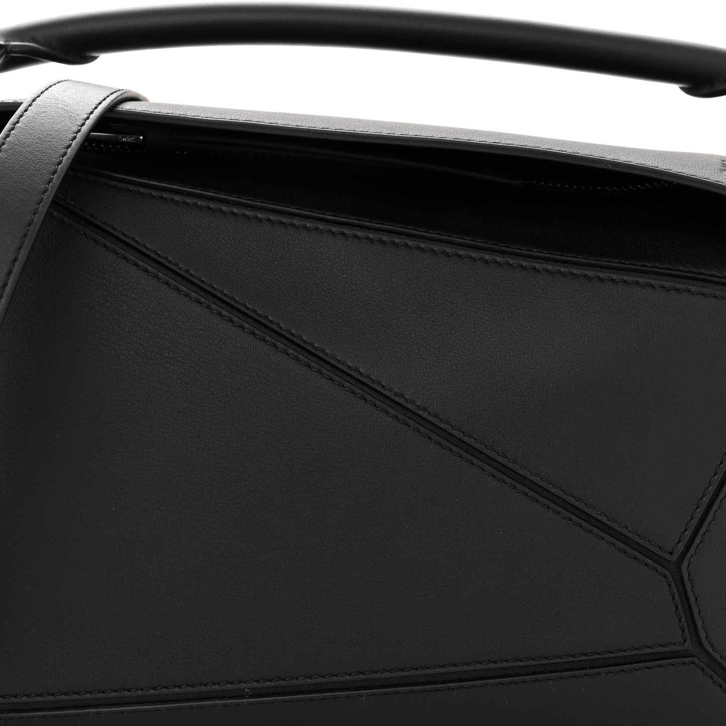 Calfskin Small Puzzle Bag Black