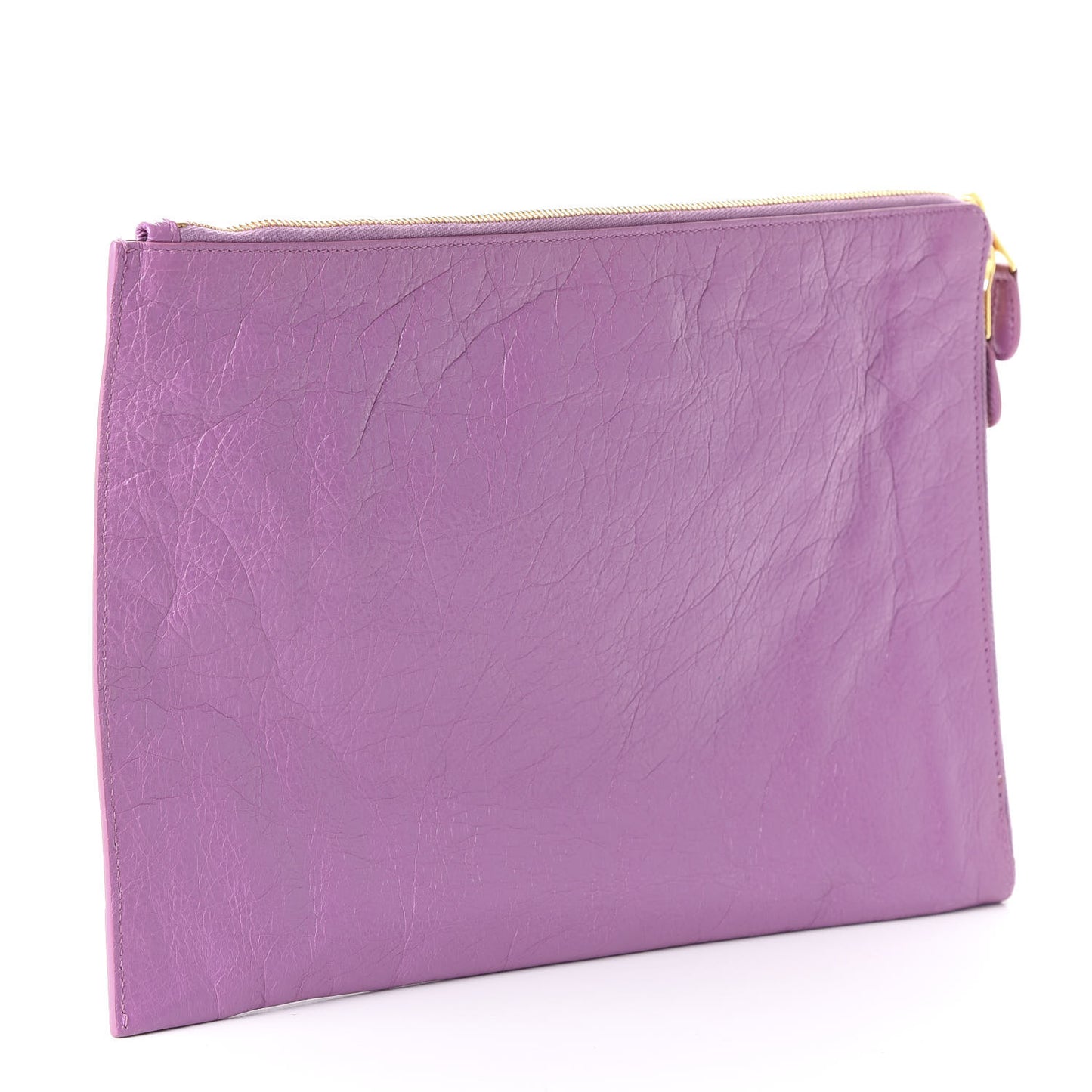 Agneau Giant 12 Gold Hardware Pouch Clutch Rose Berlingot