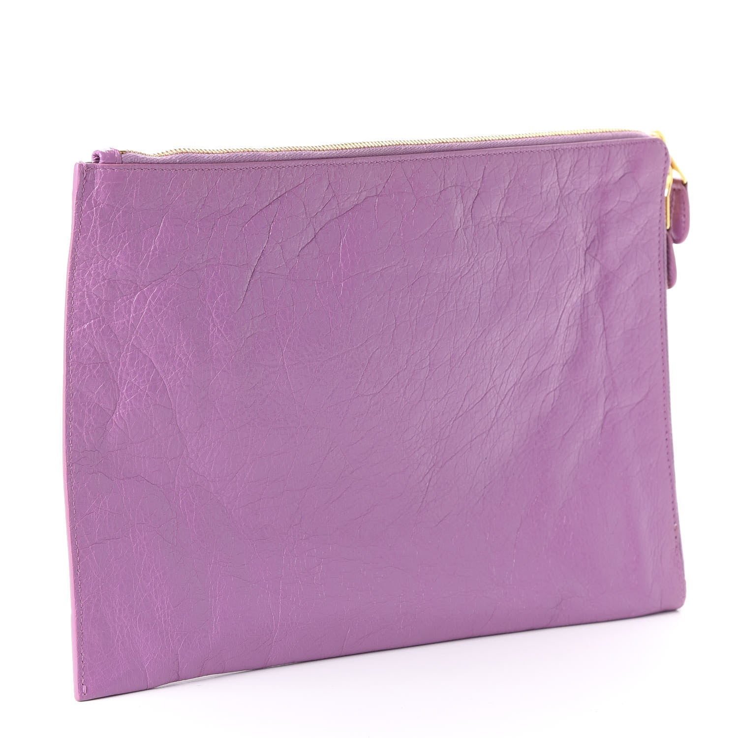 Balenciaga Agneau Giant 12 Gold Hardware Pouch Clutch Rose Berlingot 3 of 10