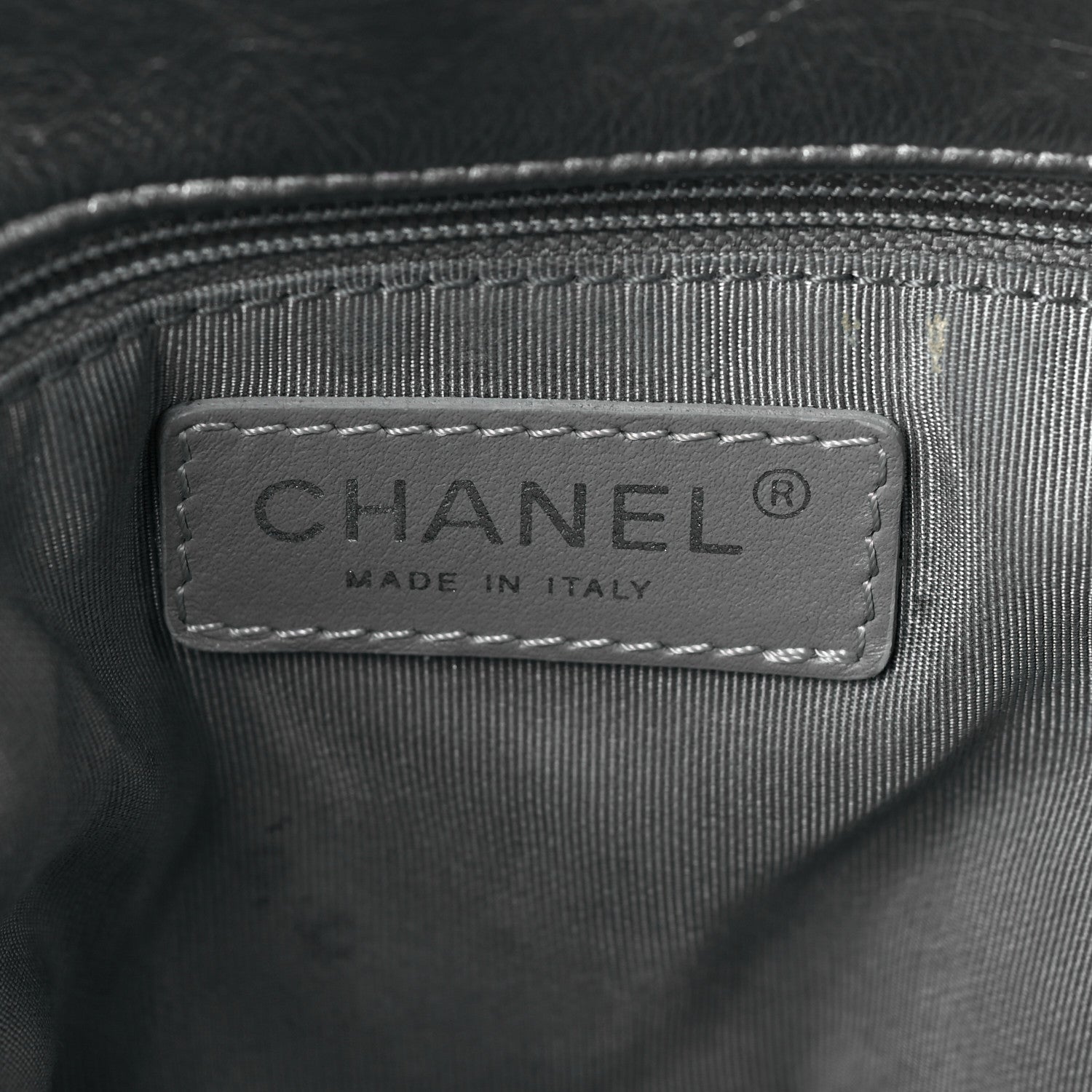 Chanel Metallic Crackled Calfskin Quilted Medium Big Bang Hobo Silver 5 of 8
