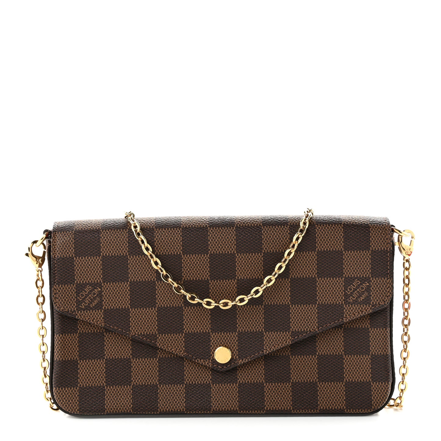 Damier Ebene Pochette Felicie Chain Wallet