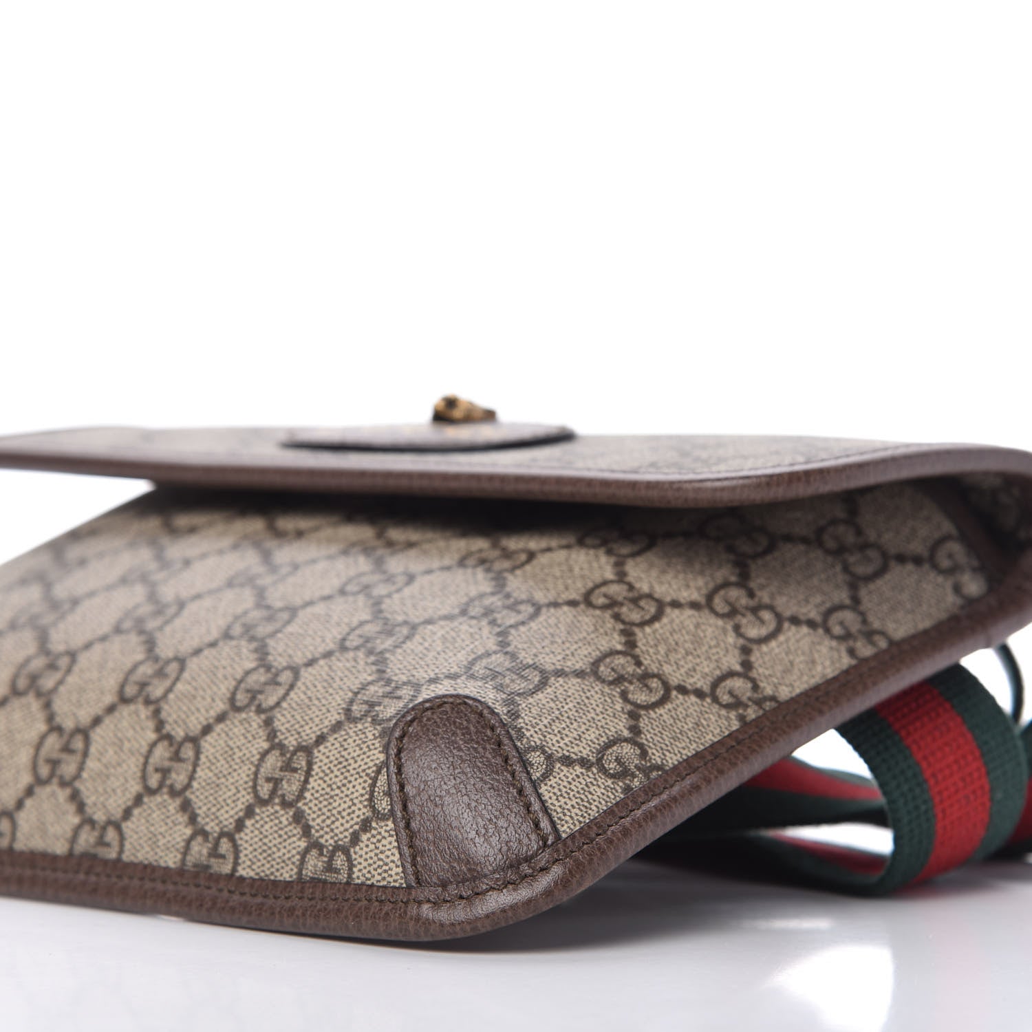 Gucci GG Supreme Monogram Neo Vintage Web Belt Bag Brown 7 of 10