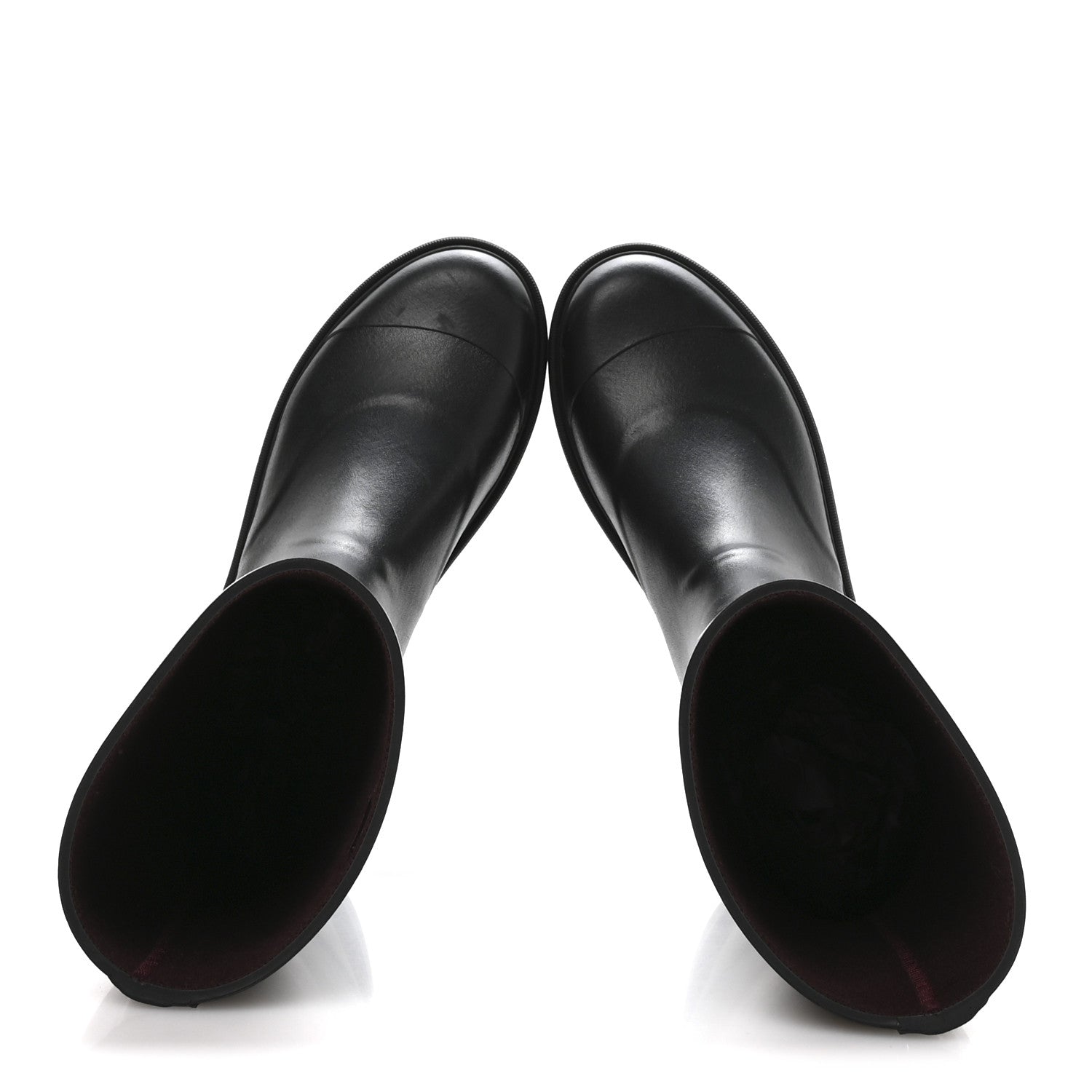 Chanel Caoutchouk CC High Boots 41 Black 2 of 9