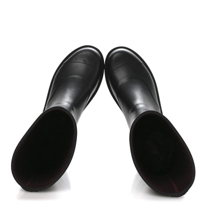 Chanel Caoutchouk CC High Boots 41 Black 2 of 9