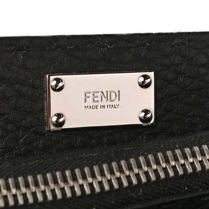 Fendi Cuoio Romano Selleria Fendi Stamp Patch Large Mens Peekaboo Iconic Essential Satchel Black Grigio 8 of 10