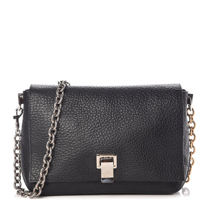 Proenza Schouler Pebbled Calfskin Small Courier Black 1 of 8