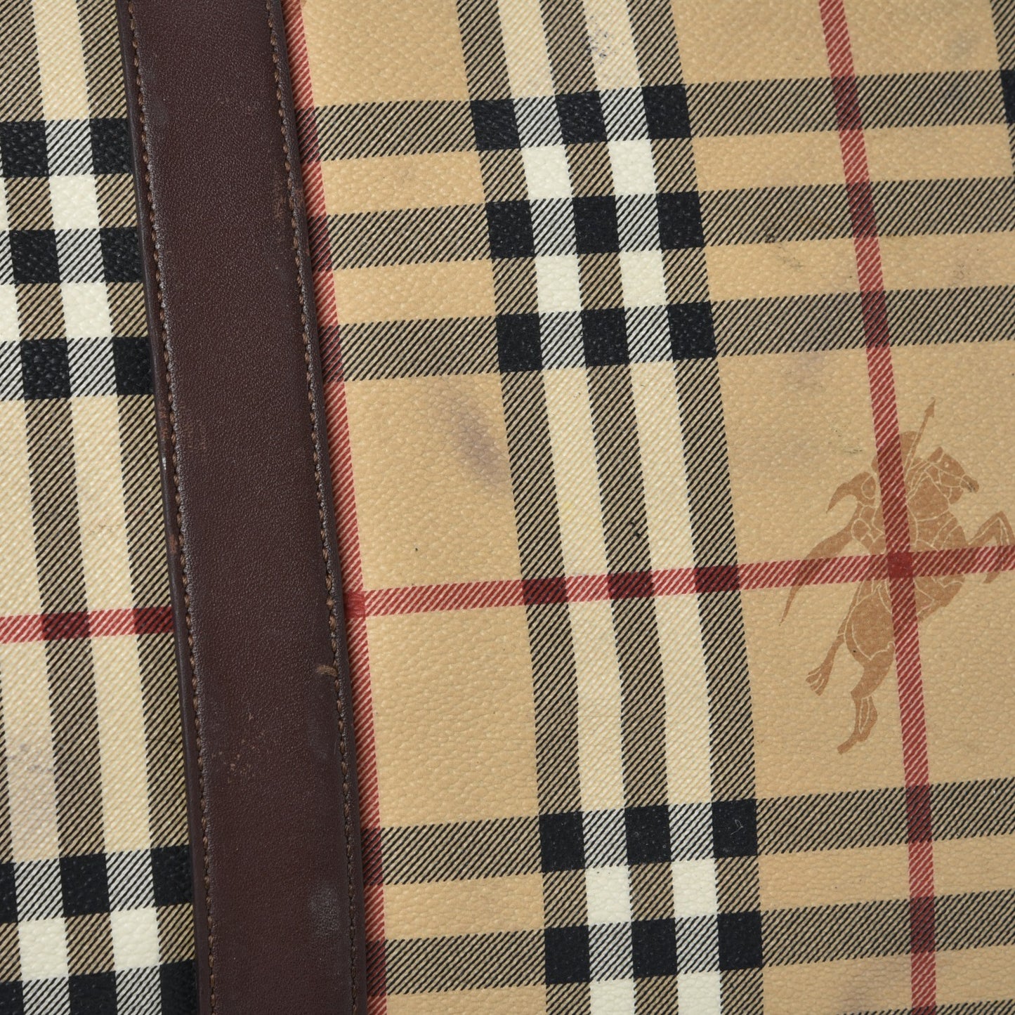 Haymarket Check Duffle Bag Dark Brown