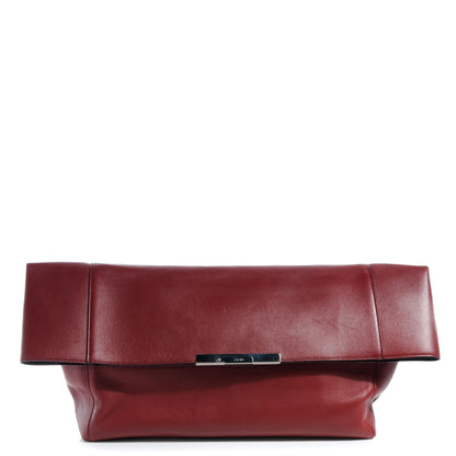 Celine Calfskin Folded Clutch Burgundy 1 of 8