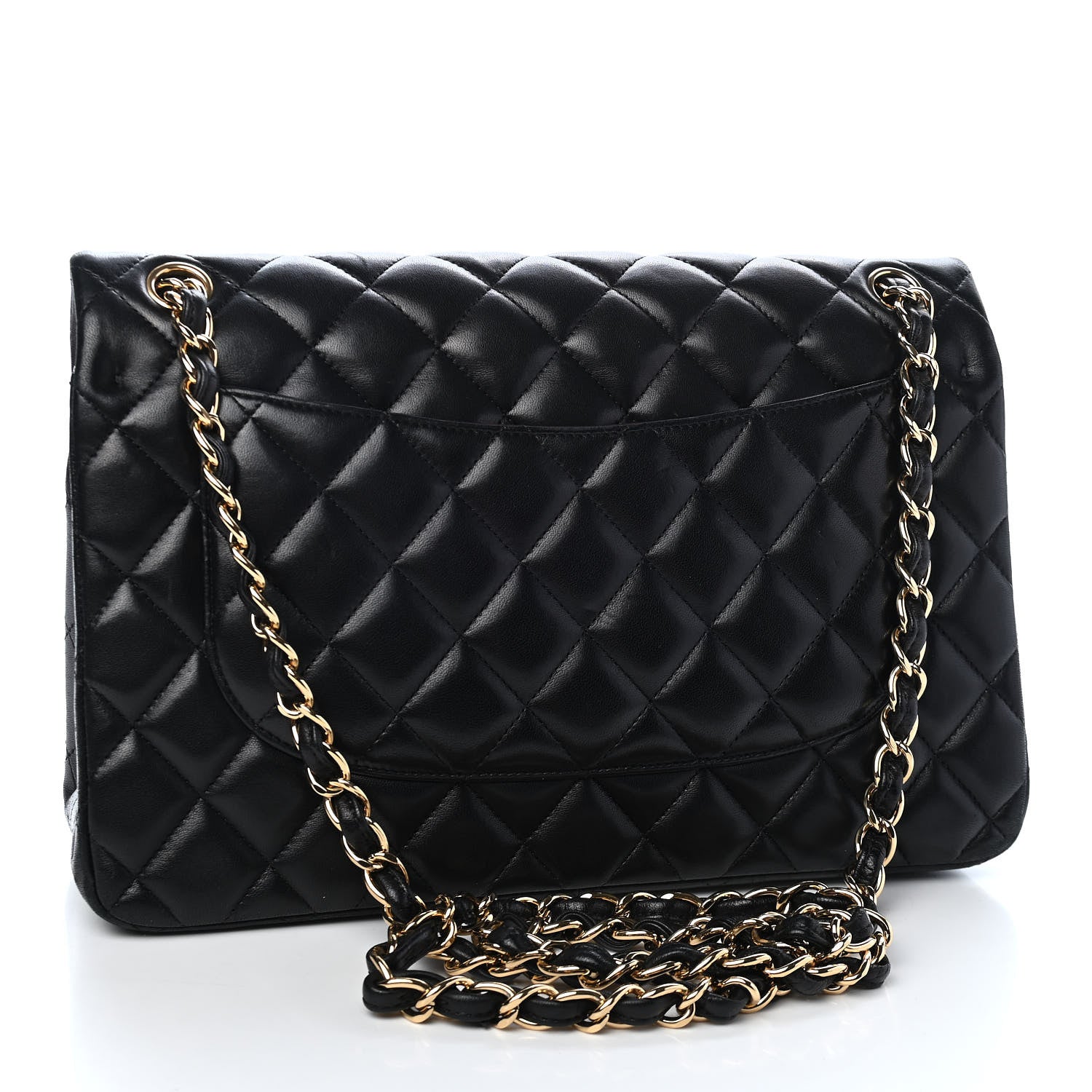 Chanel Lambskin Quilted Jumbo Double Flap Black 3 of 11