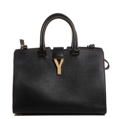 Saint Laurent Textured Leather Classic Small Cabas Y Bag Black 1 of 7