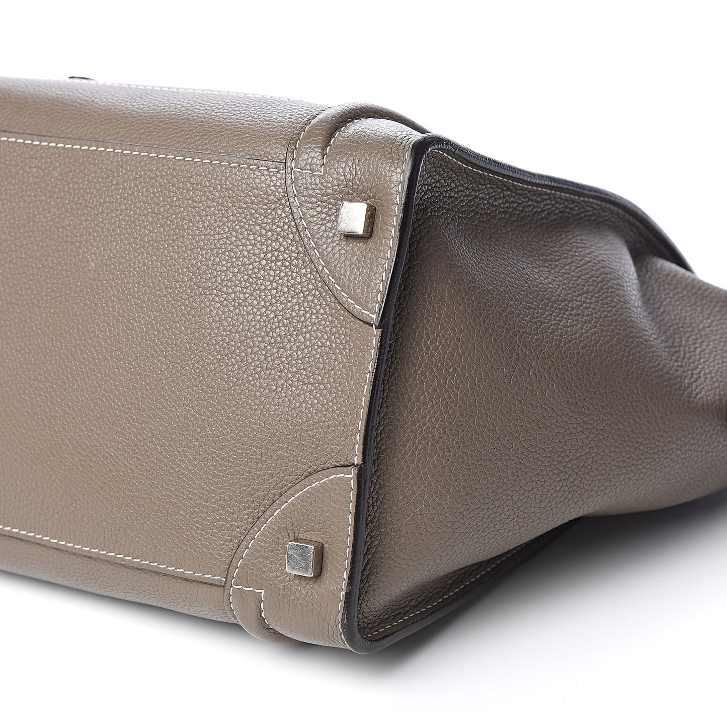 Drummed Calfskin Mini Luggage Souris