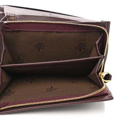 Mulberry Small Classic Grain Medium Plaque French Purse Wallet Oxblood 6 of 8