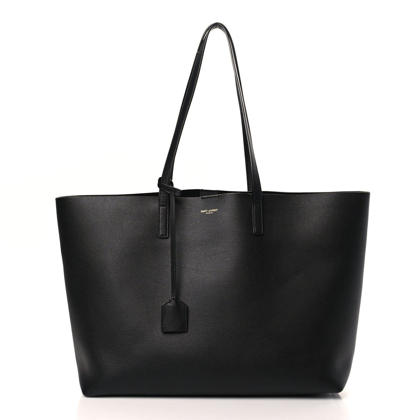 Calfskin Large Shopping Tote Black
