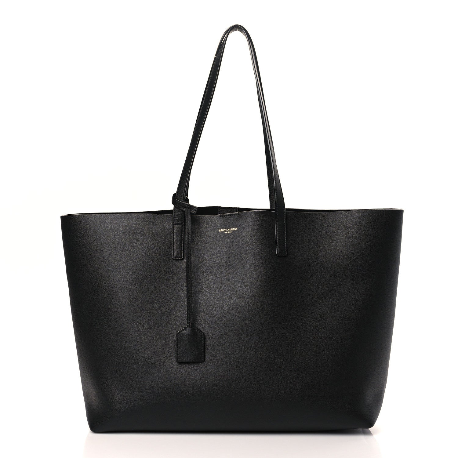 Saint Laurent Calfskin Large Shopping Tote Black 3 of 10