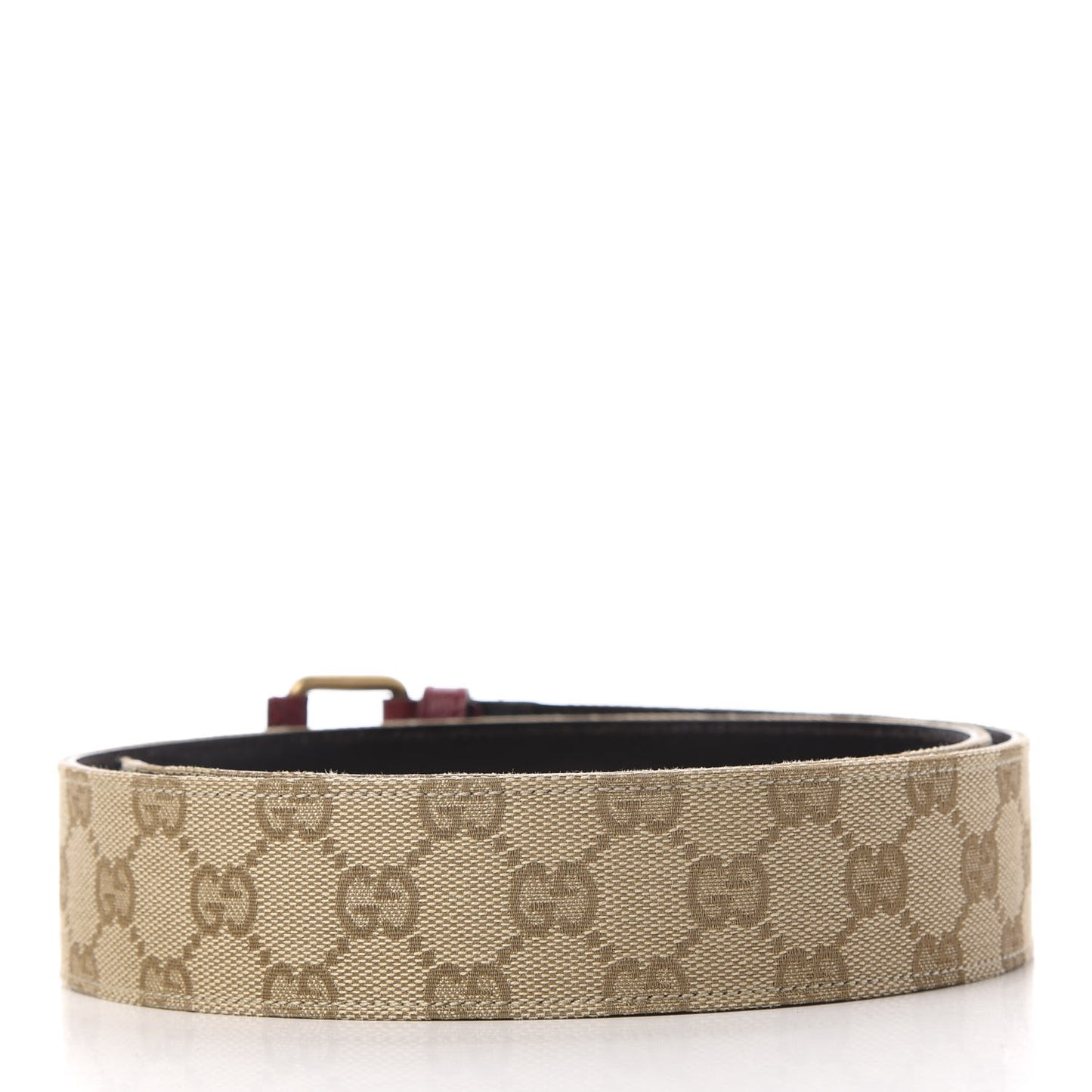 Monogram Buckle Belt 85 34 Red