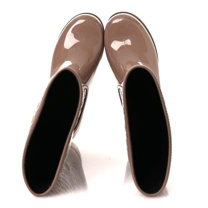 Louis Vuitton Rubber Embossed Monogram Splash Rain Boots 36 Rose Florentin 2 of 12