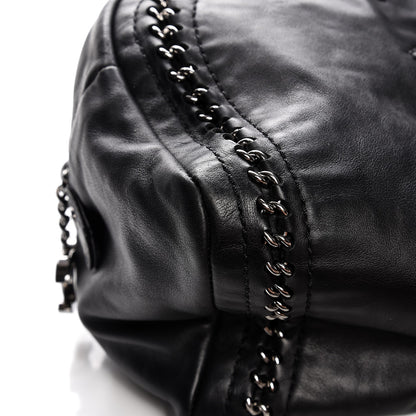 Chanel Smooth Calfskin Medium Luxe Ligne Bowler Black 10 of 13