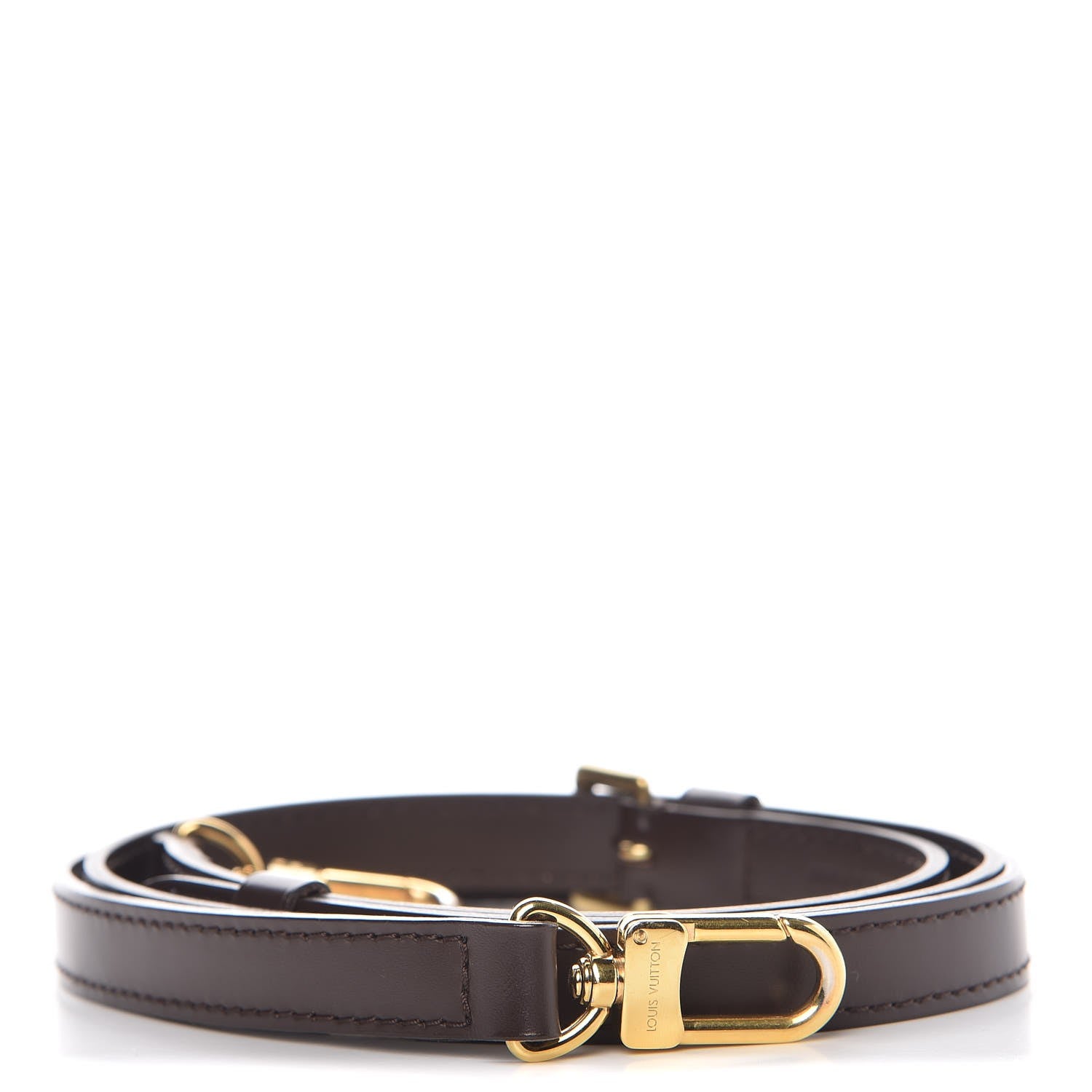 Louis Vuitton Calfskin 16mm Adjustable Shoulder Strap Brown 1 of 3