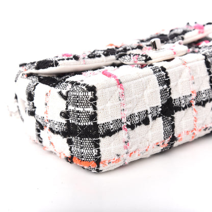 Chanel Tweed Quilted Mini Rectangular Flap Black White Pink 6 of 10