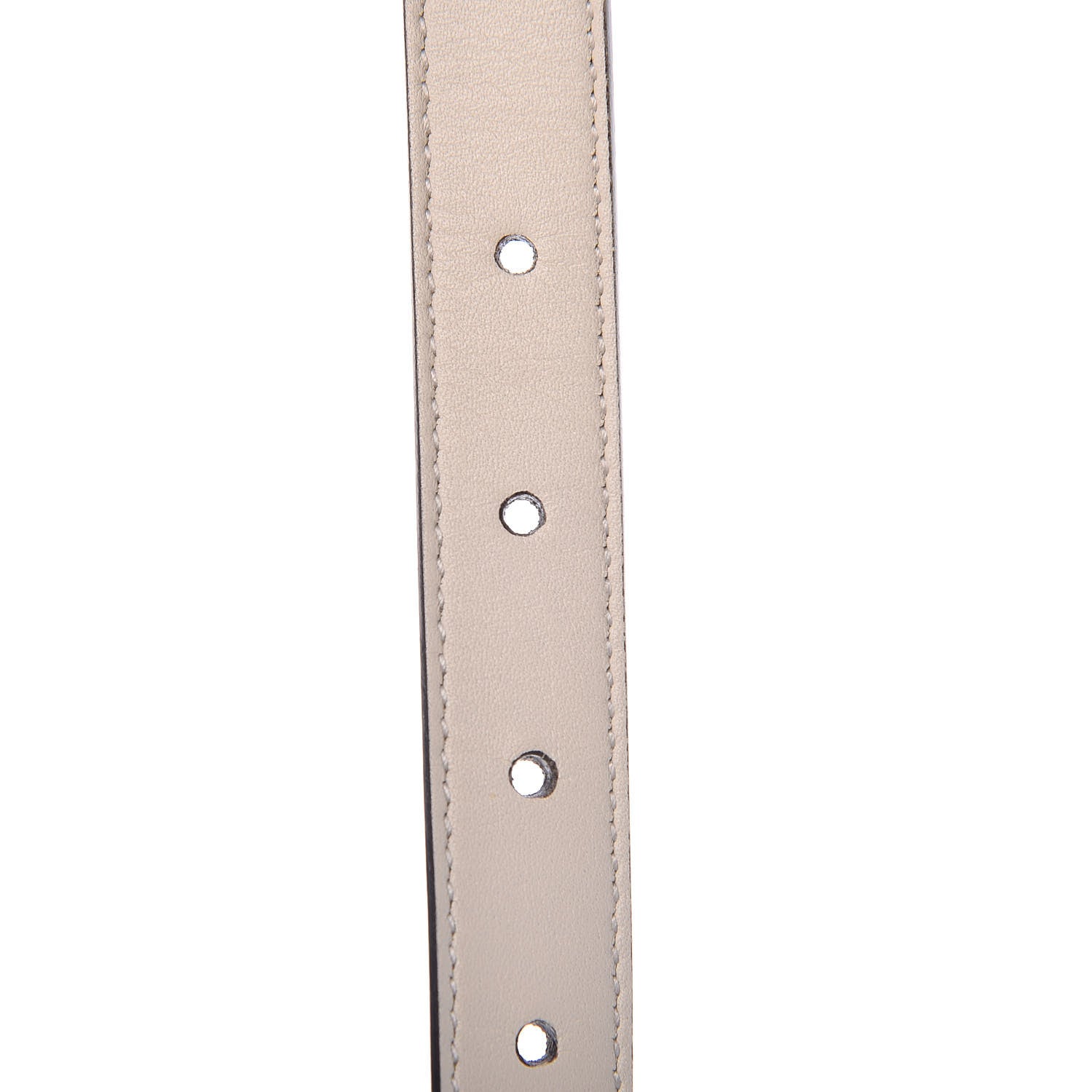 Gucci Calfskin Double G 20mm Belt 85 34 Mystic White 5 of 6