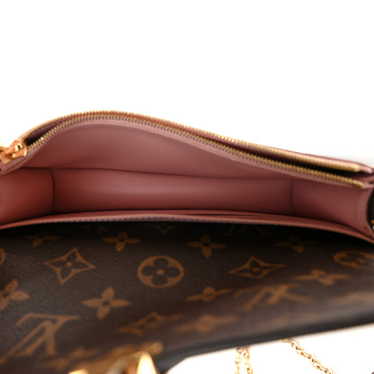 Louis Vuitton Patent Calfskin Monogram Cherrywood Chain Wallet Rose Ballerine 5 of 12