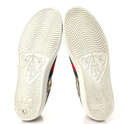Gucci GG Supreme Monogram Ayers Mens Ace Bee Sneaker 10 7 of 10