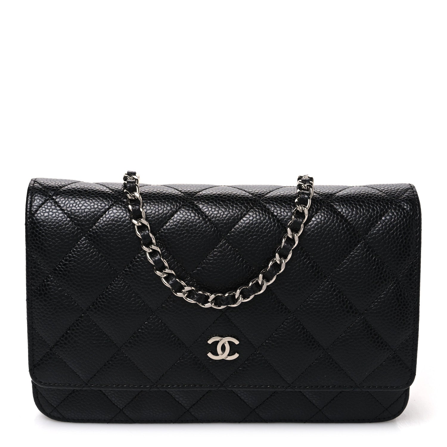 Chanel Caviar Quilted Wallet on Chain WOC Black 1 of 10