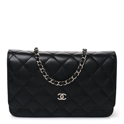 Chanel Caviar Quilted Wallet on Chain WOC Black 1 of 10