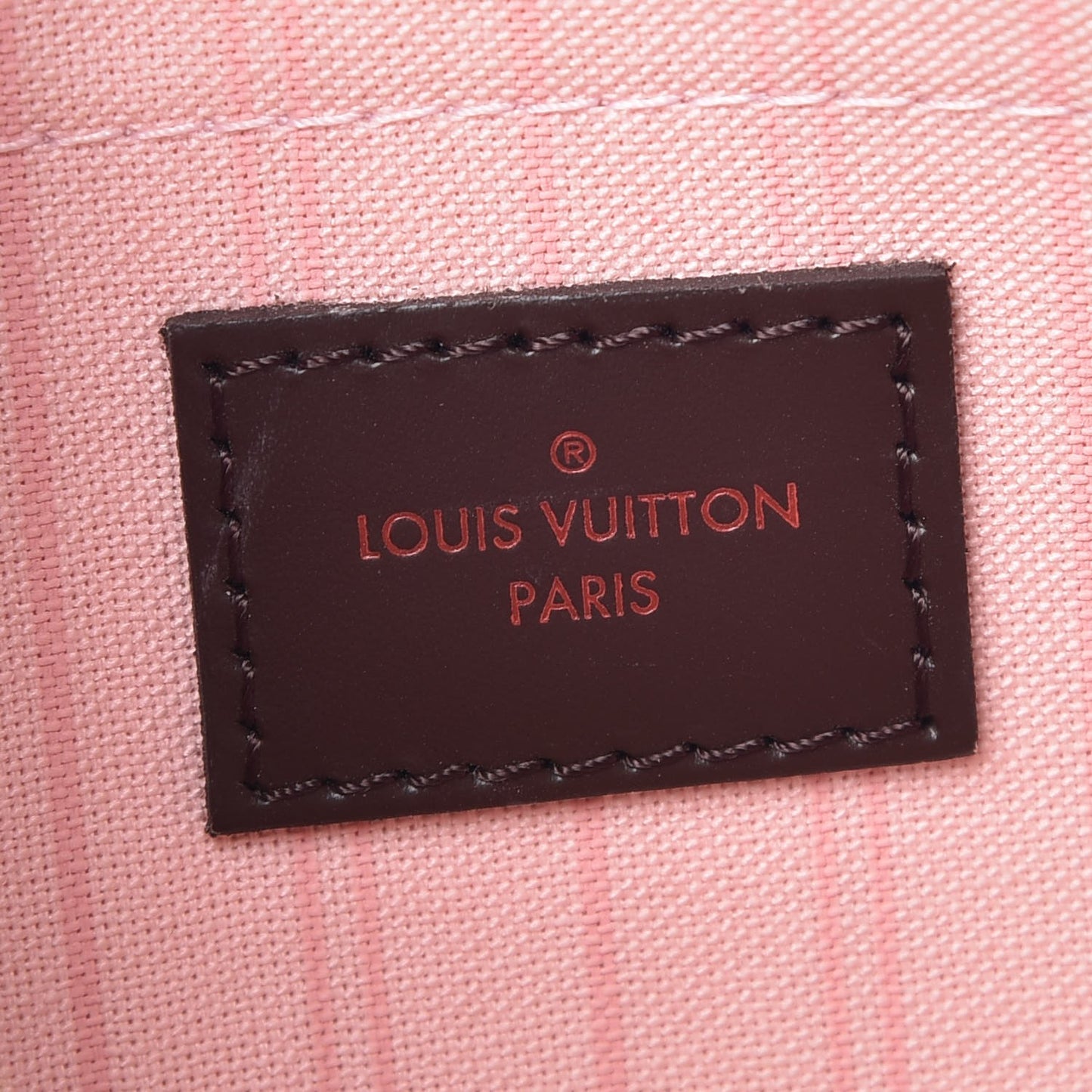Damier Ebene Neverfull MM GM Pochette Rose Ballerine
