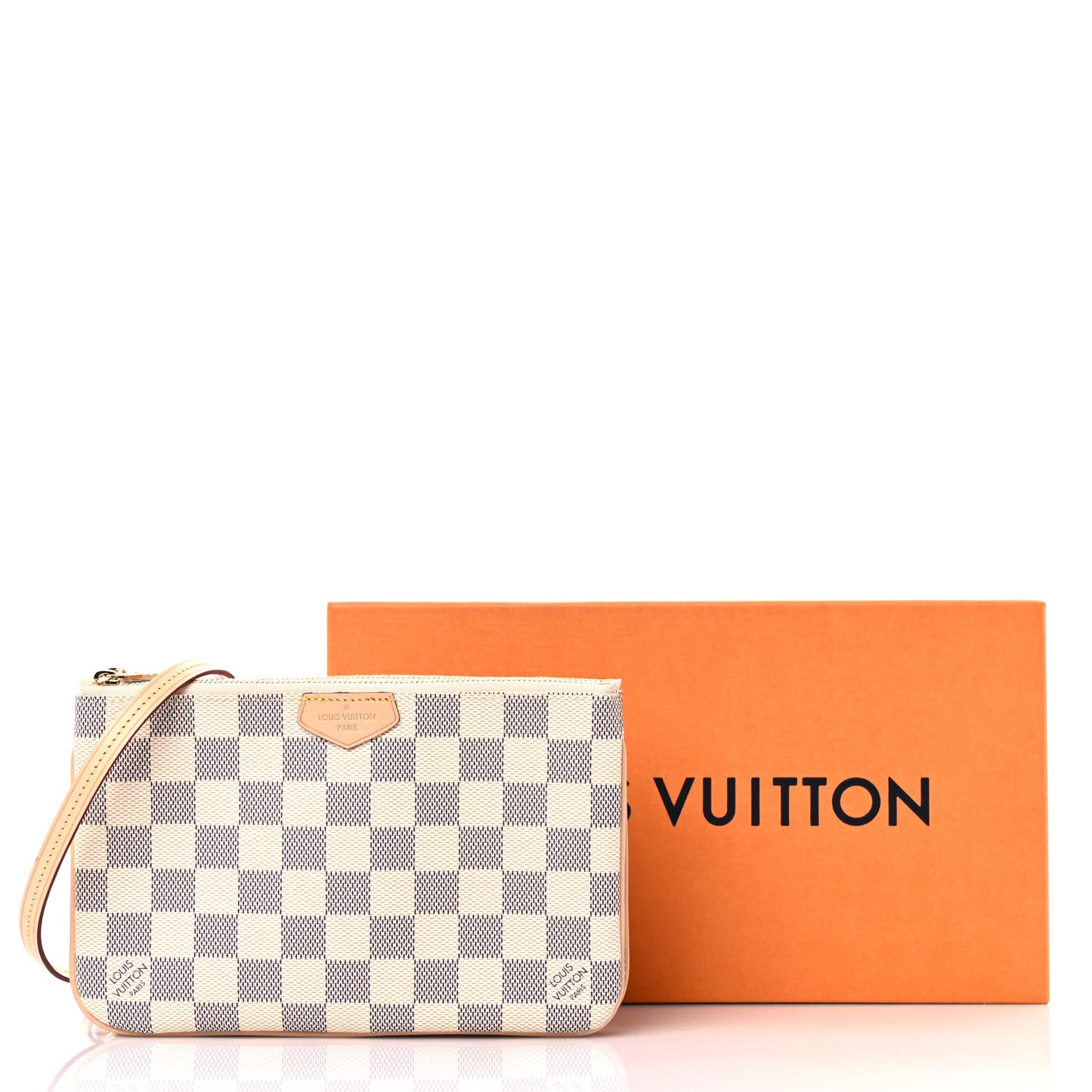 Damier Azur Double Zip Pochette